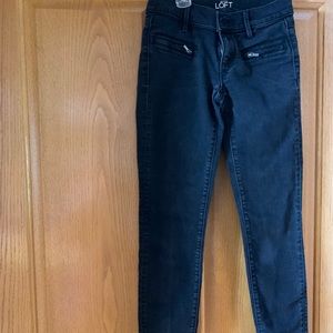 Loft supper skinny black jeans